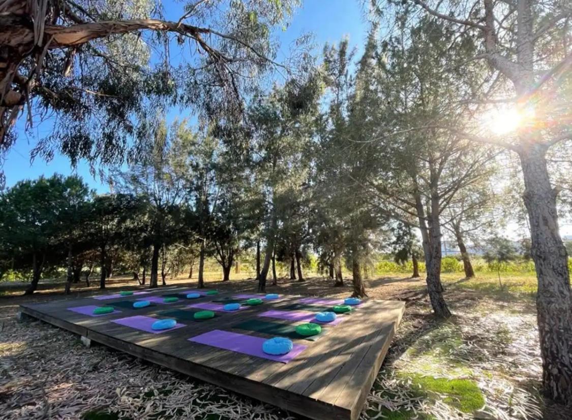 Glamping On Organic Yoga Farm With Natural Swimming Pool Near Beach Moncarapacho Εξωτερικό φωτογραφία