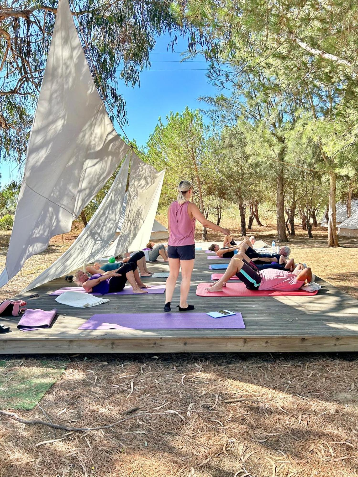 Glamping On Organic Yoga Farm With Natural Swimming Pool Near Beach Moncarapacho Εξωτερικό φωτογραφία
